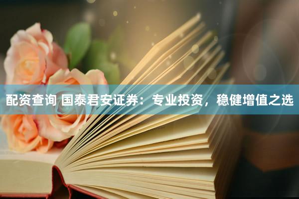 配资查询 国泰君安证券：专业投资，稳健增值之选