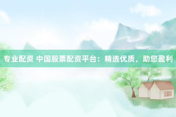 专业配资 中国股票配资平台：精选优质，助您盈利