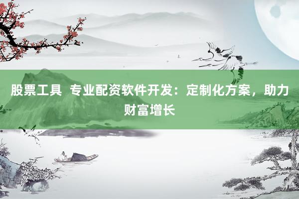 股票工具  专业配资软件开发：定制化方案，助力财富增长