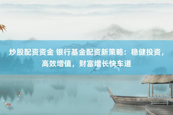 炒股配资资金 银行基金配资新策略：稳健投资，高效增值，财富增长快车道