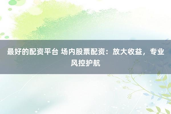 最好的配资平台 场内股票配资：放大收益，专业风控护航